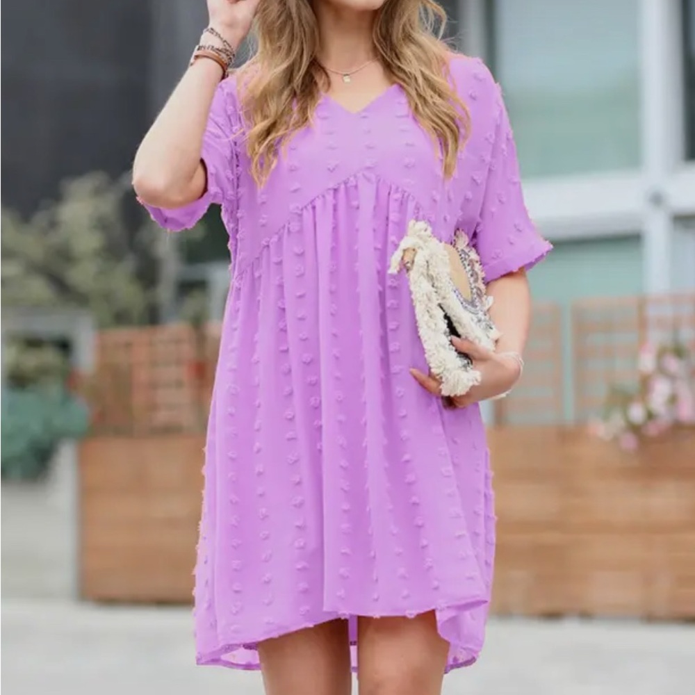 Lavender Textured Dress